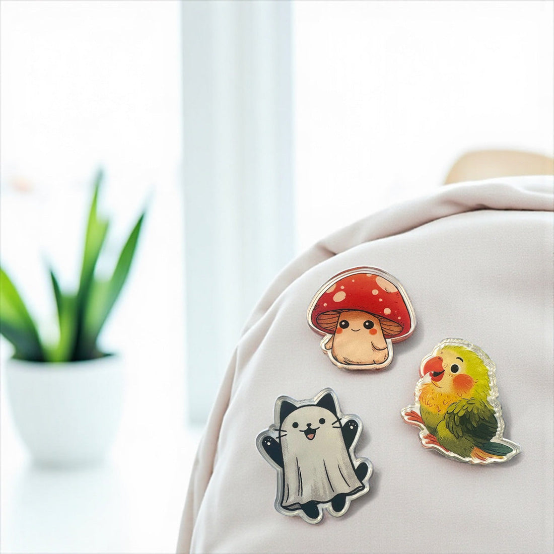 Recycled Acrylic Pin Badges